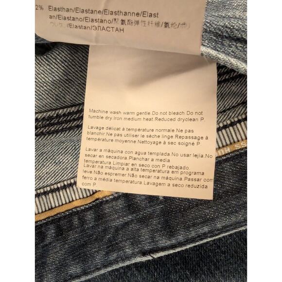 Hugo Boss Jeans Men's 40x32 Straight Leg Mid-Rise Stretch Cotton Denim Blue - Picture 11 of 12